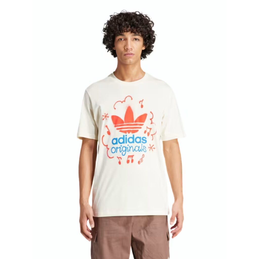 Adidas T-Shirt Con Grafica - Off White