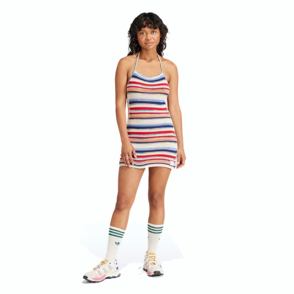 Adidas Vestito a Maglia Kseniaschnaider - Multicolor