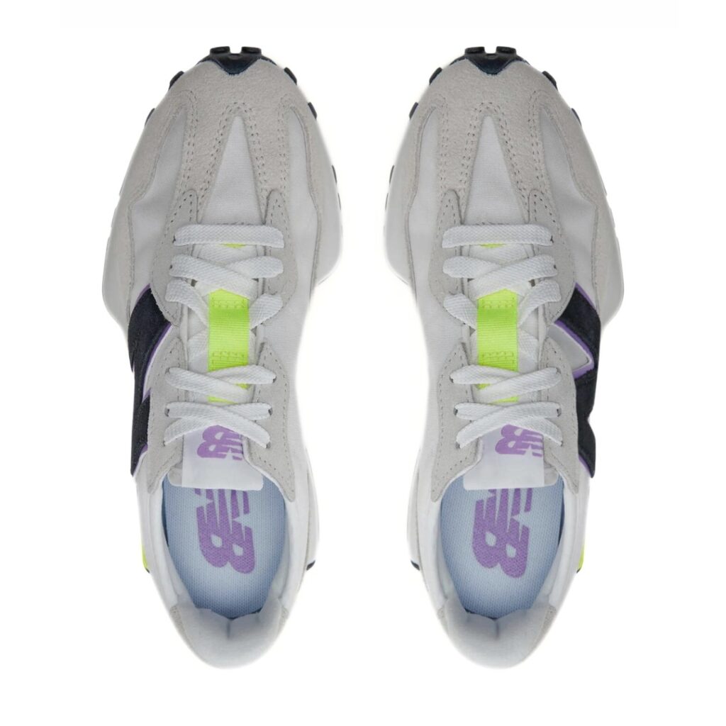 New Balance 327 - Grey/White/Reflection Yellow - immagine 4