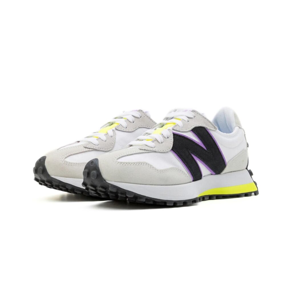 New Balance 327 - Grey/White/Reflection Yellow - immagine 2