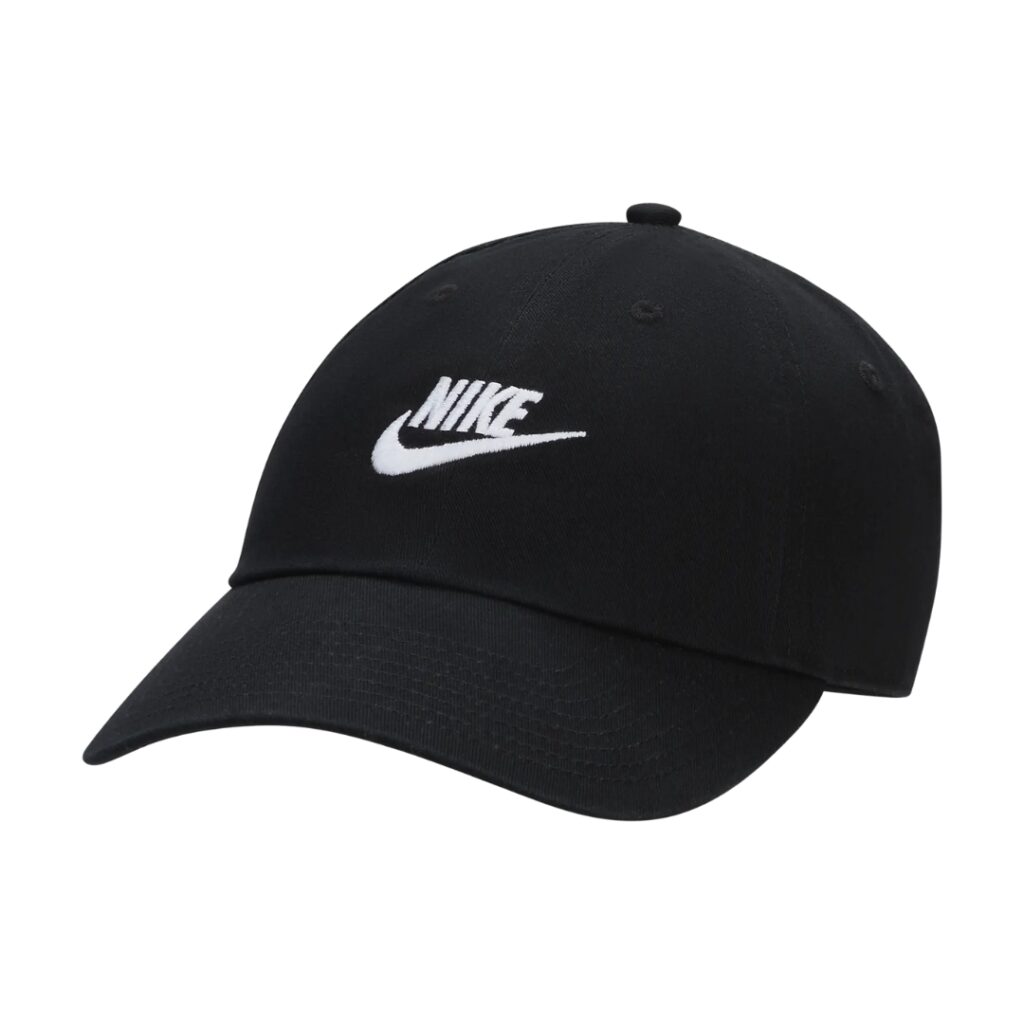 Nike Club Cappello Unstructured Futura Wash - Black/White