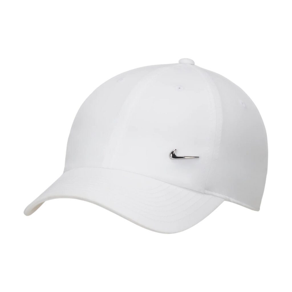 Nike Dri-FIT Club Cappello Con Swoosh In Metallo - White