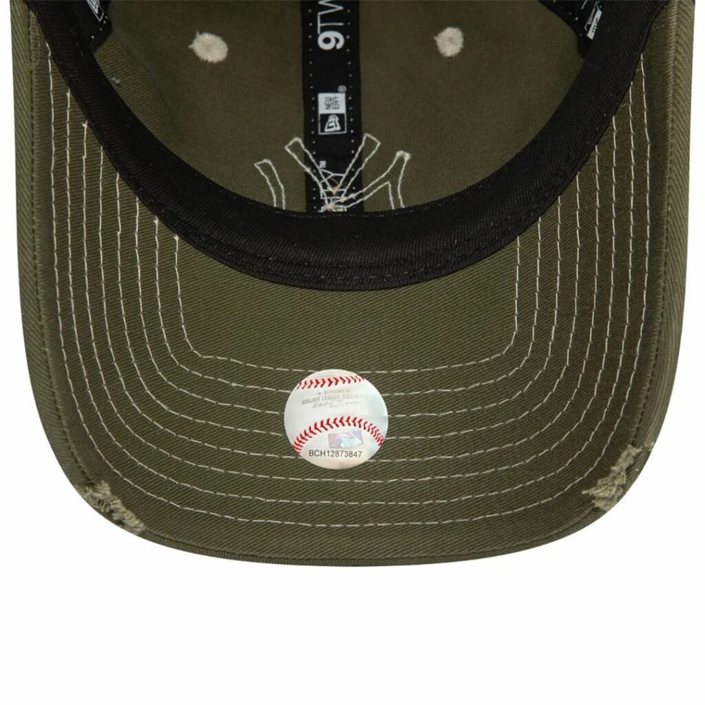New Era Cappello New York Yankees Distressed - Olive Green - immagine 5