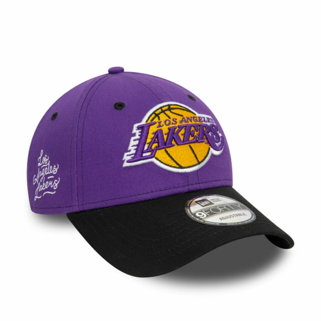 New Era LA Lakers Side Patch - Purple/Black - immagine 3