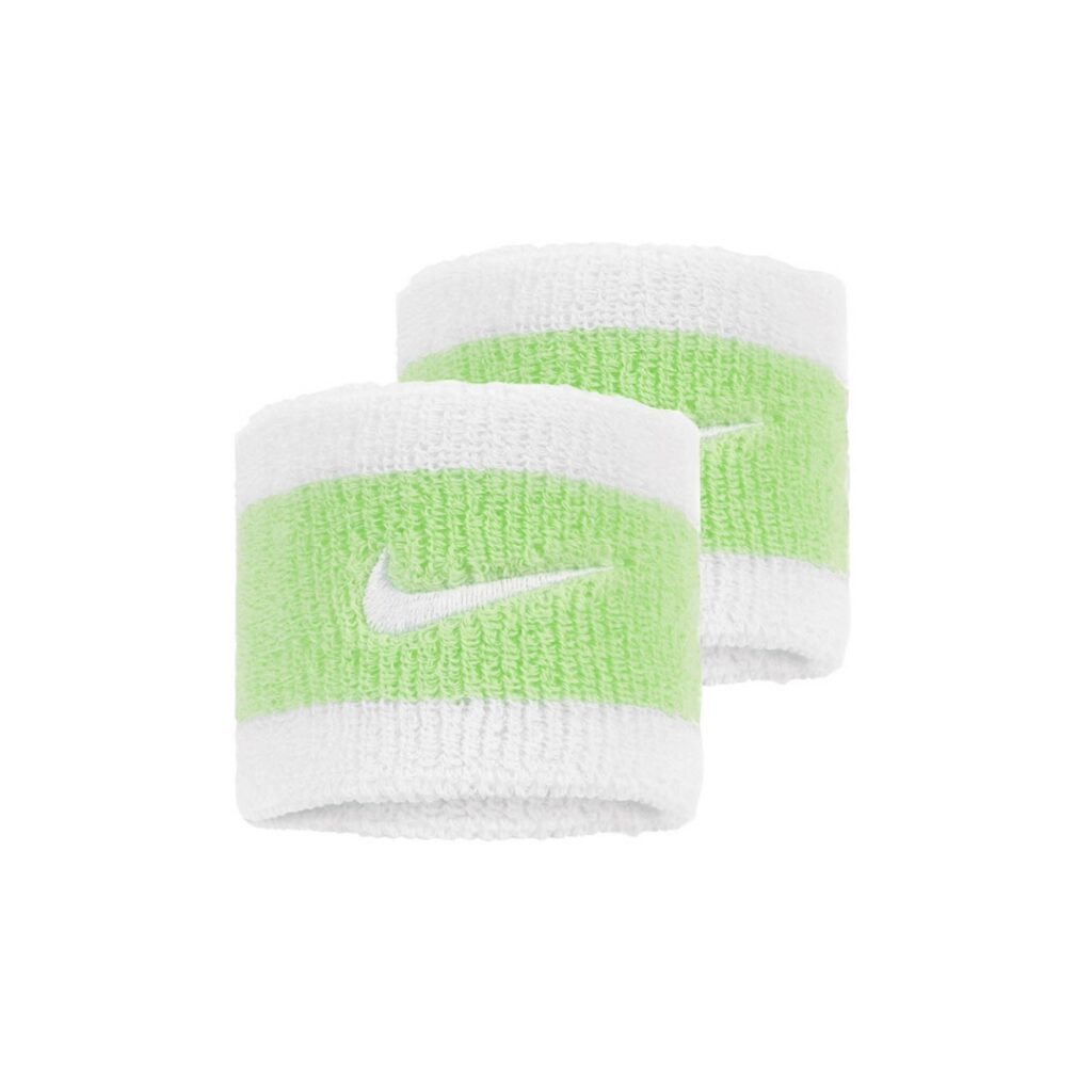 Nike Swoosh Wristbands – White/Vapor Green