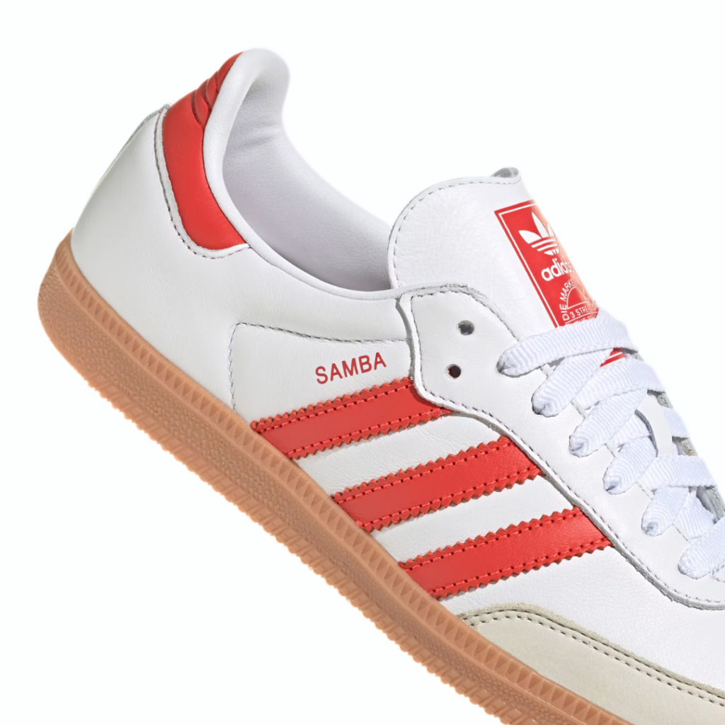 Adidas Samba OG - White/Solar Red/Off White - immagine 2