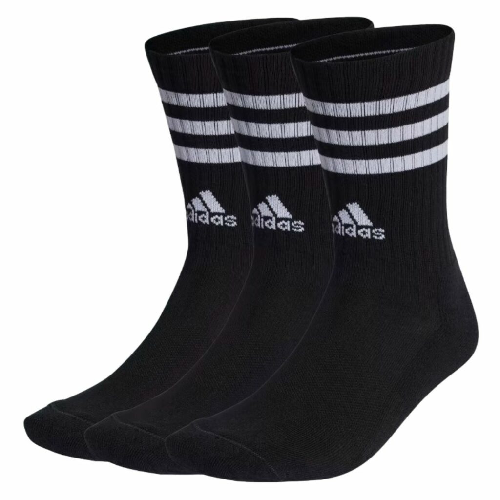 Adidas Calze 3-Stripes Cushioned - Black/White