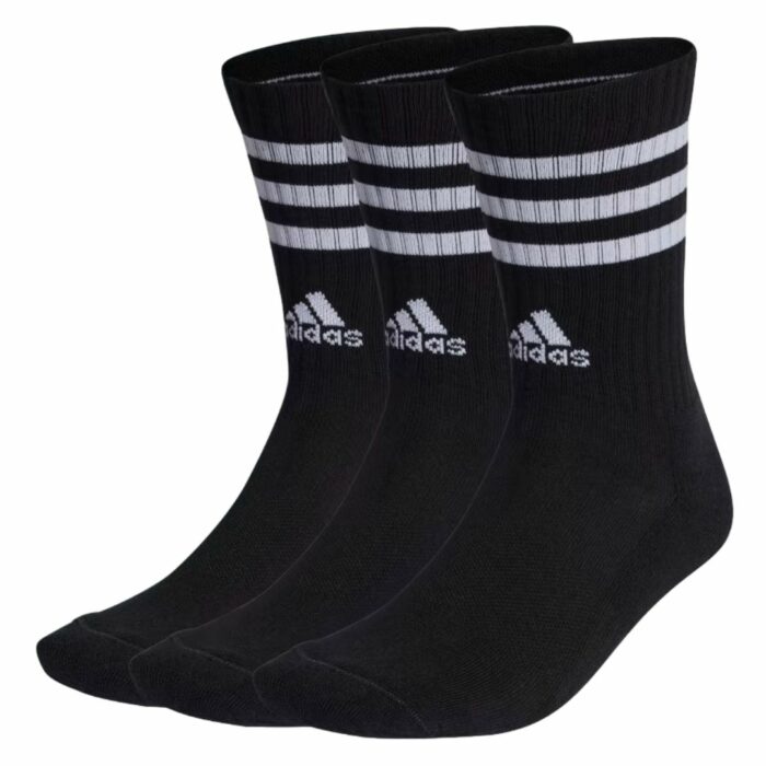 Adidas Calze 3-Stripes Cushioned - Black/White