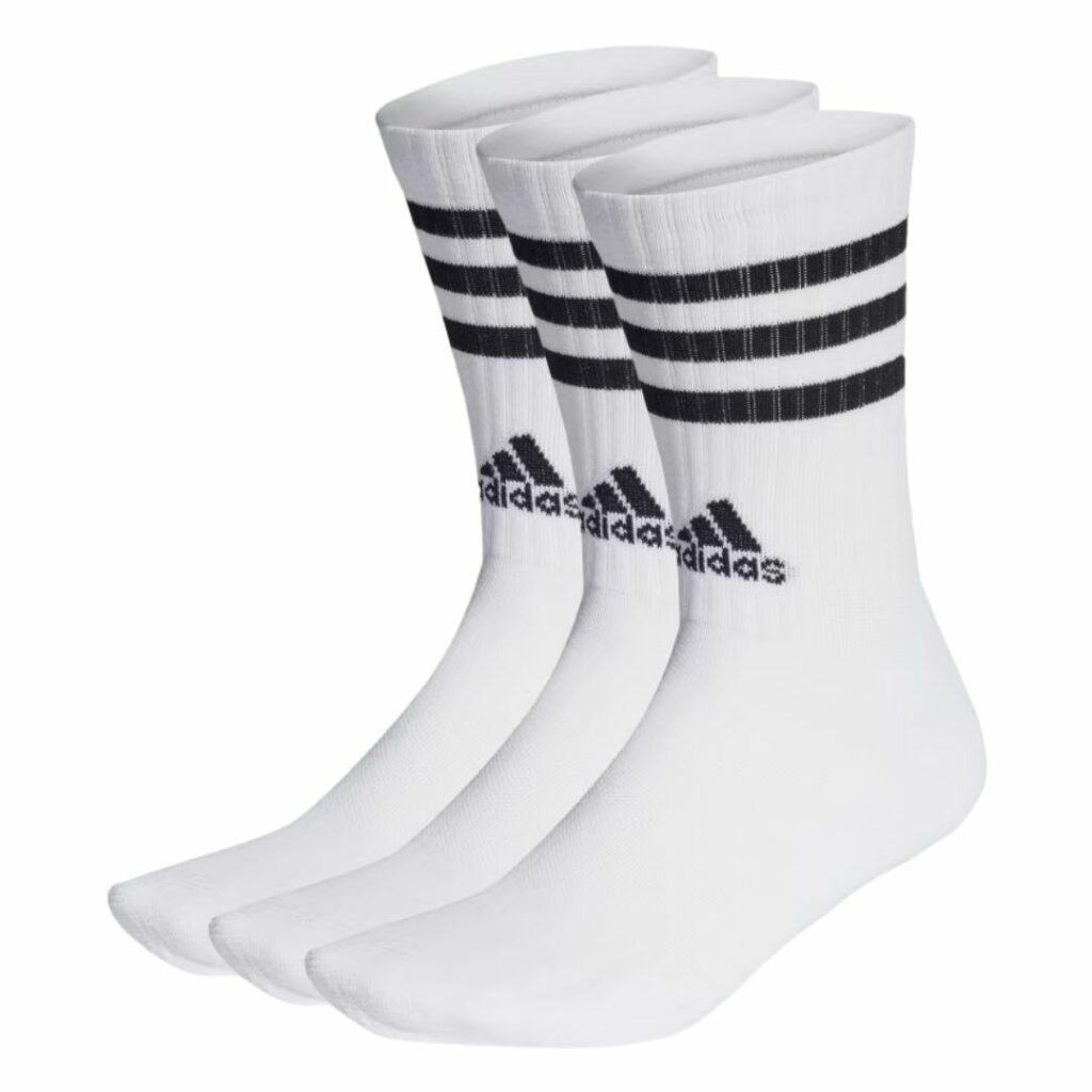 Adidas Calze 3-Stripes Cushioned - White/Black