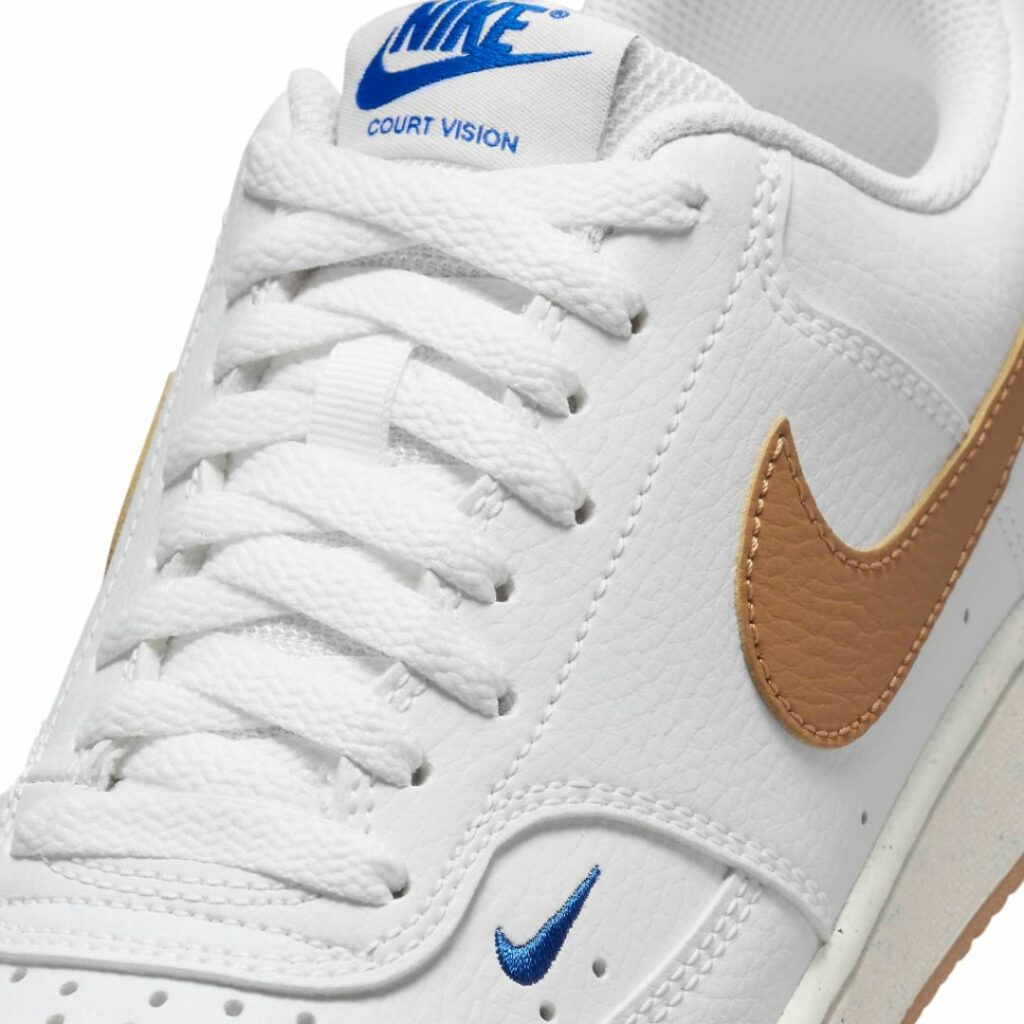 Nike Court Vision Low Next Nature - White/Game Royal/Sail/Flax - immagine 4