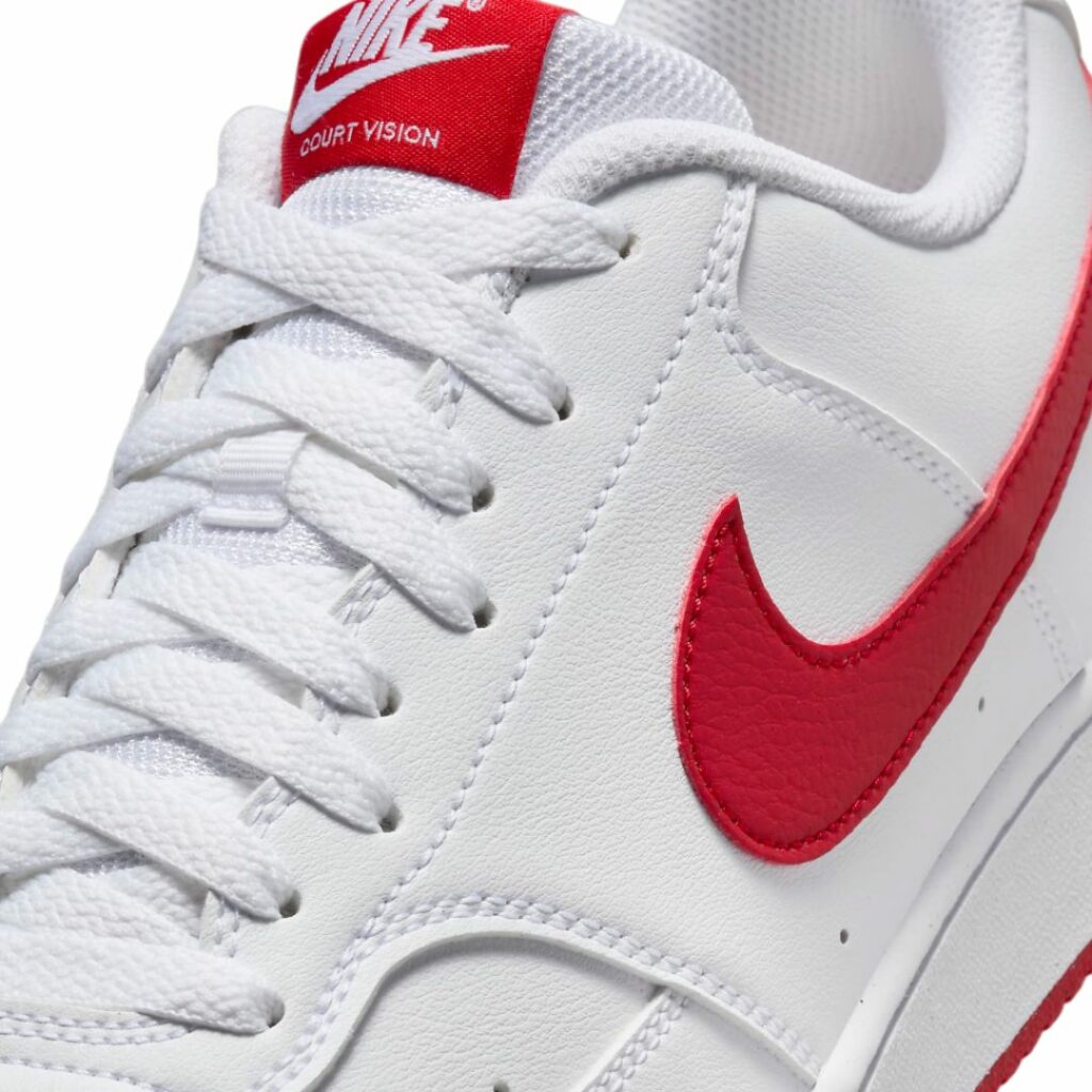 Nike Court Vision Low Next Nature - White/University Red - immagine 4