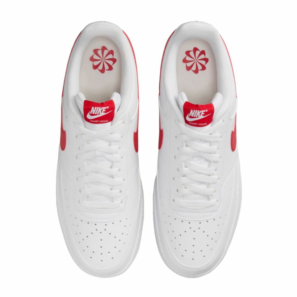 Nike Court Vision Low Next Nature - White/University Red - immagine 2