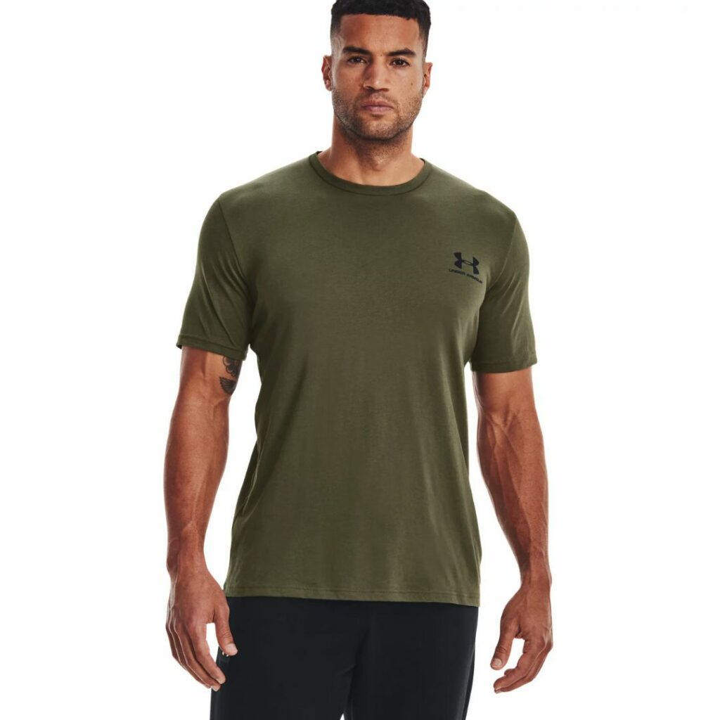 Under Armour T-Shirt Left Chest - Marine Old Green/Black