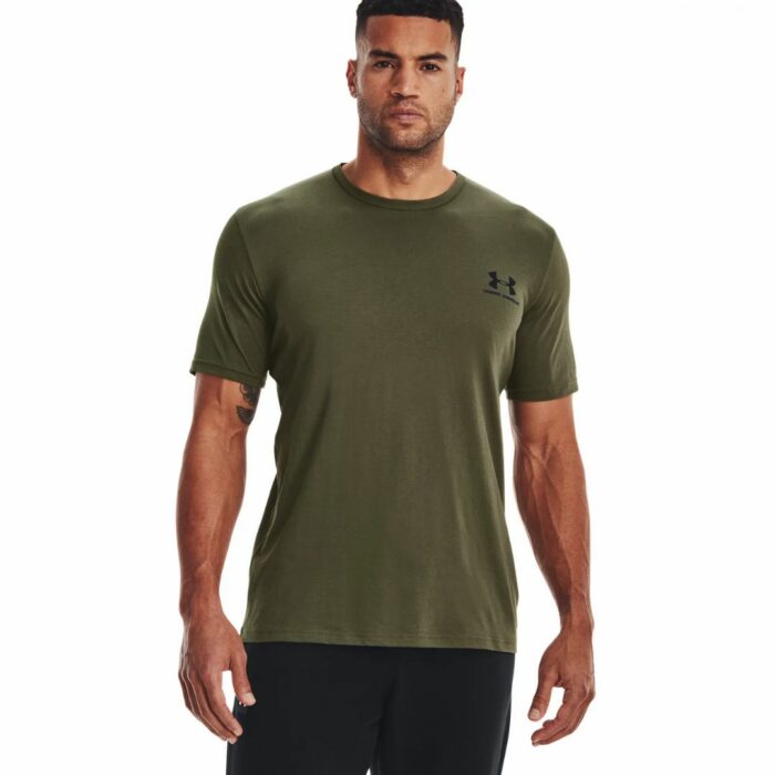 Under Armour T-Shirt Left Chest - Marine Old Green/Black