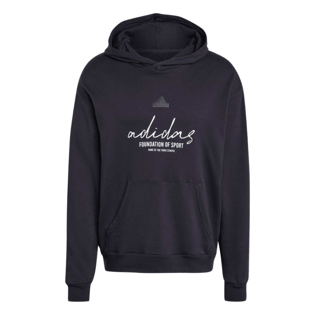 Adidas Brand Love Felpa Con Cappuccio - Black - immagine 5