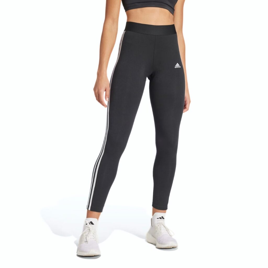 Adidas Leggins Essential 3-Stripes - Black - immagine 2