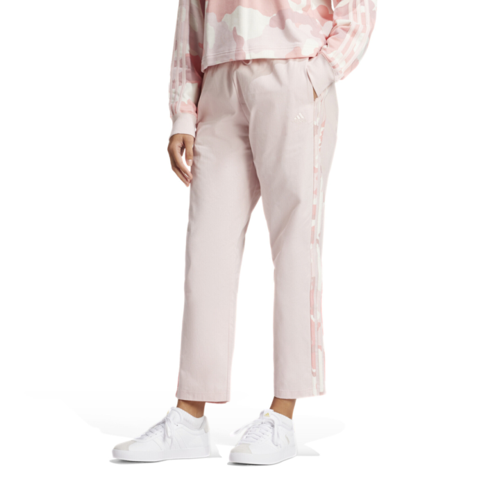 Adidas Pantaloni Essentials 3-Stripes Camo - Pink