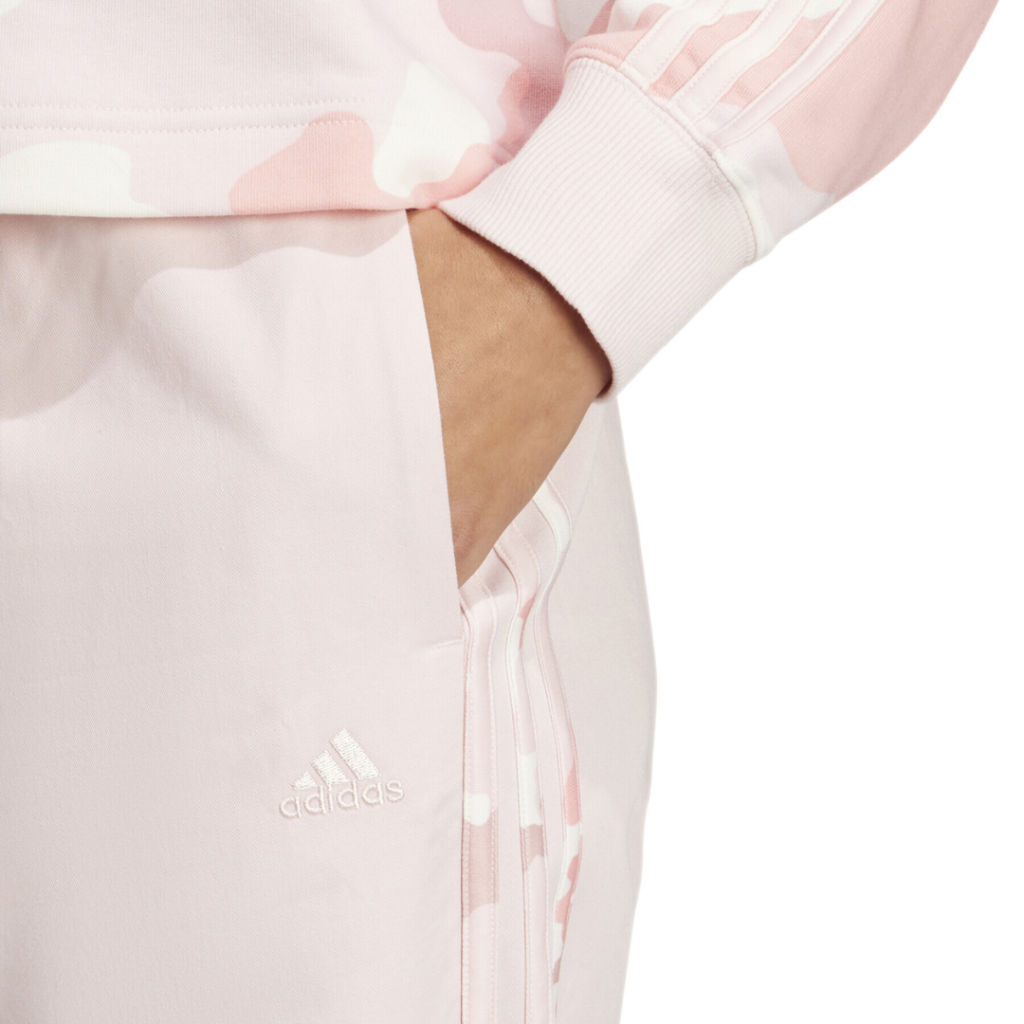 Adidas Pantaloni Essentials 3-Stripes Camo - Pink - immagine 4