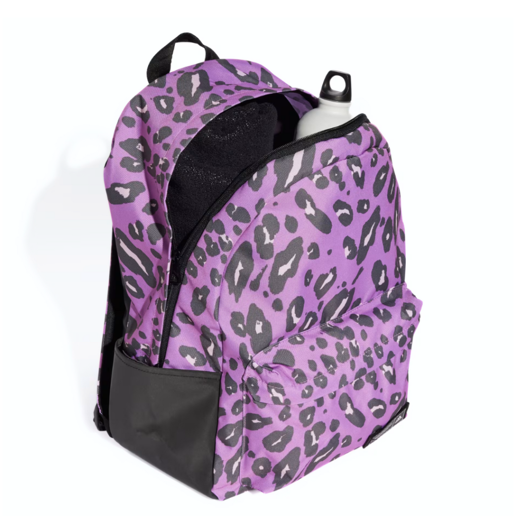Adidas Zaino Con Stampa Animalier - Preloved Purple/Black - immagine 2