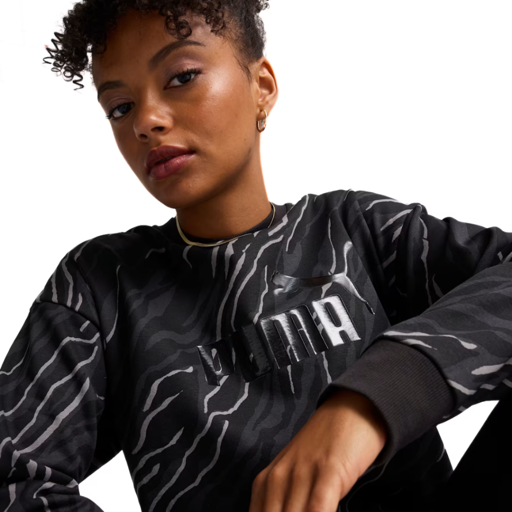 Puma  ESS+ ANIMAL Felpa Con Grafica - Black - immagine 3