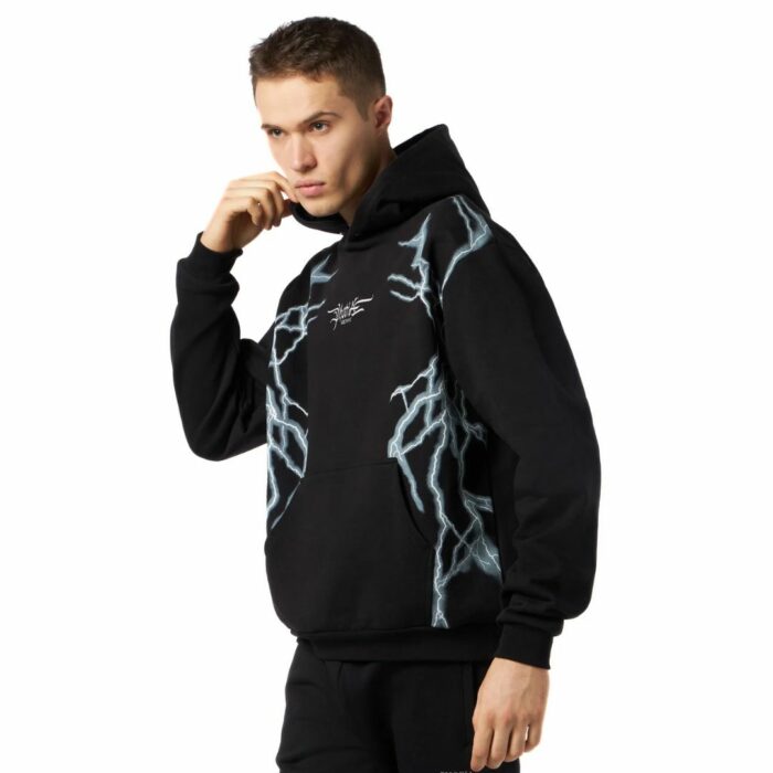 Phobia Felpa Con Cappuccio Lightning - Black/white