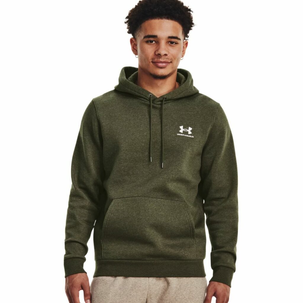 Under Armour Icon Felpa Con Cappuccio - Marine OD Green/White