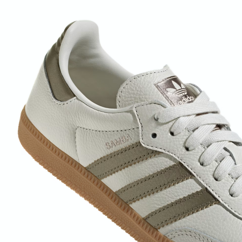 Adidas Samba OG - Off White/Cyber Metallic/Wonder Gold Met - immagine 2