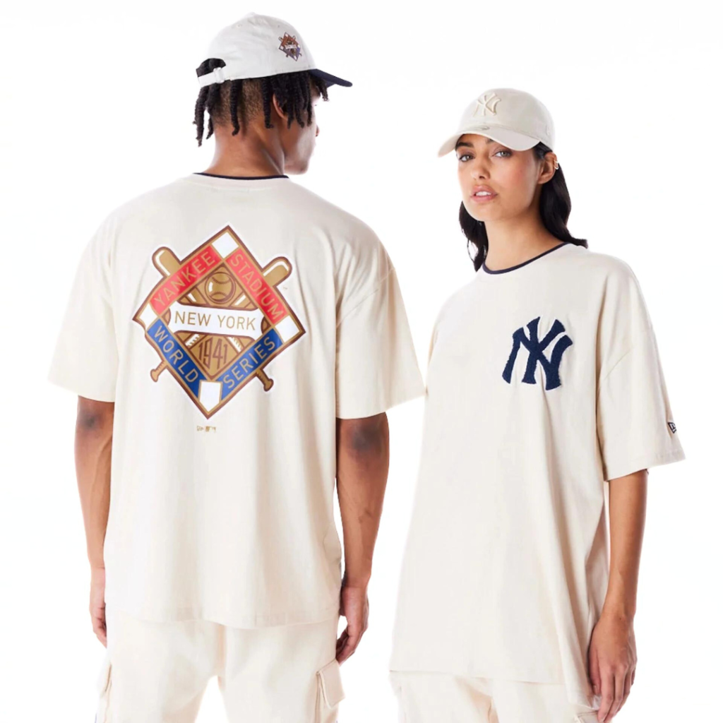 New Era T-Shirt New York Yankees World Series - Cream