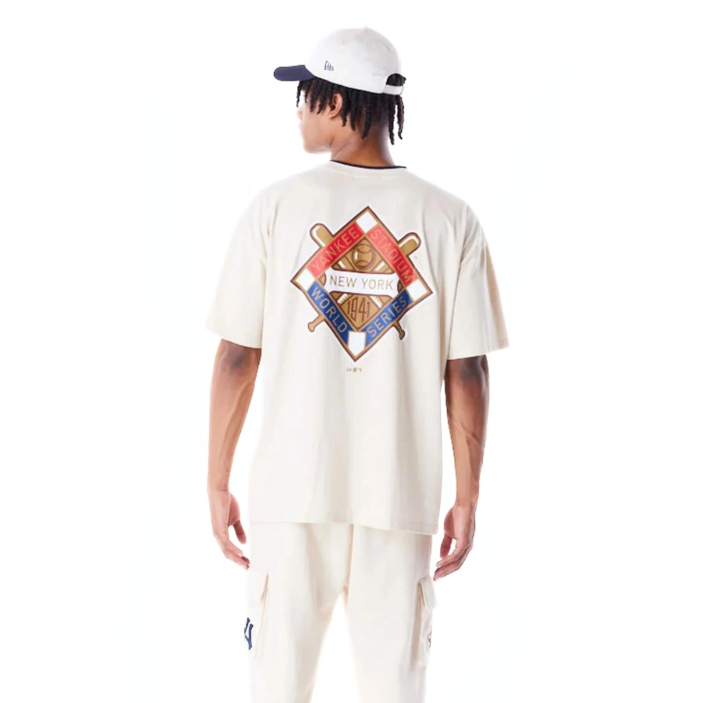 New Era T-Shirt New York Yankees World Series - Cream - immagine 4