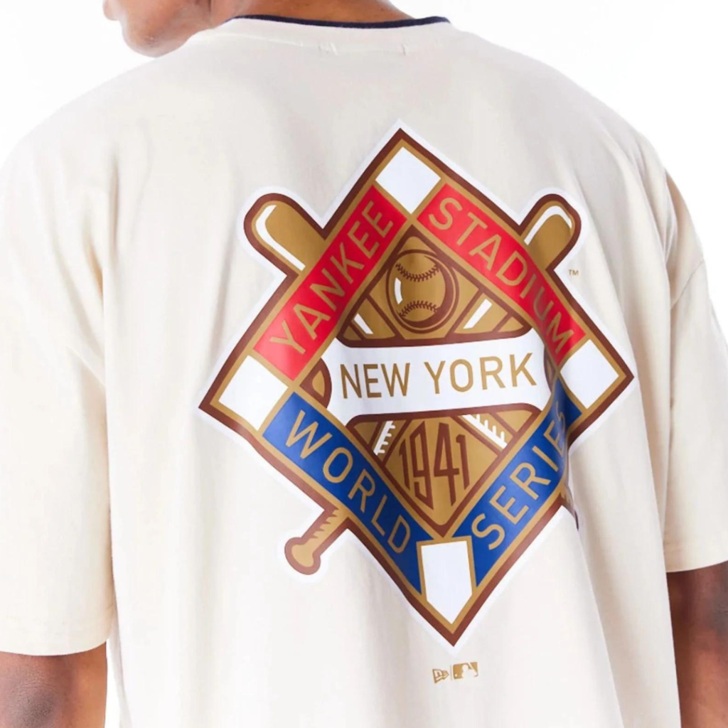 New Era T-Shirt New York Yankees World Series - Cream - immagine 3