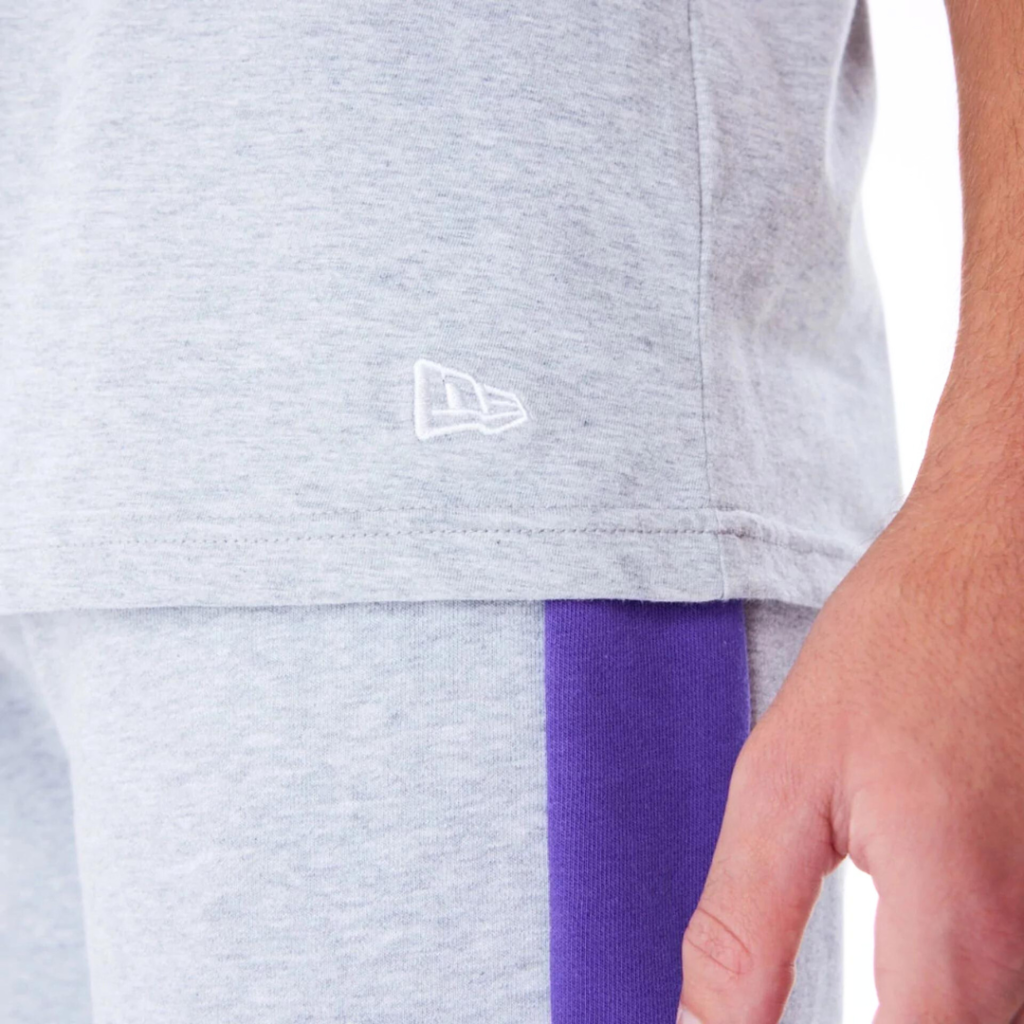 New Era T-Shirt Oversize LA Lakers NBA Panel - Ice/Grey - immagine 3