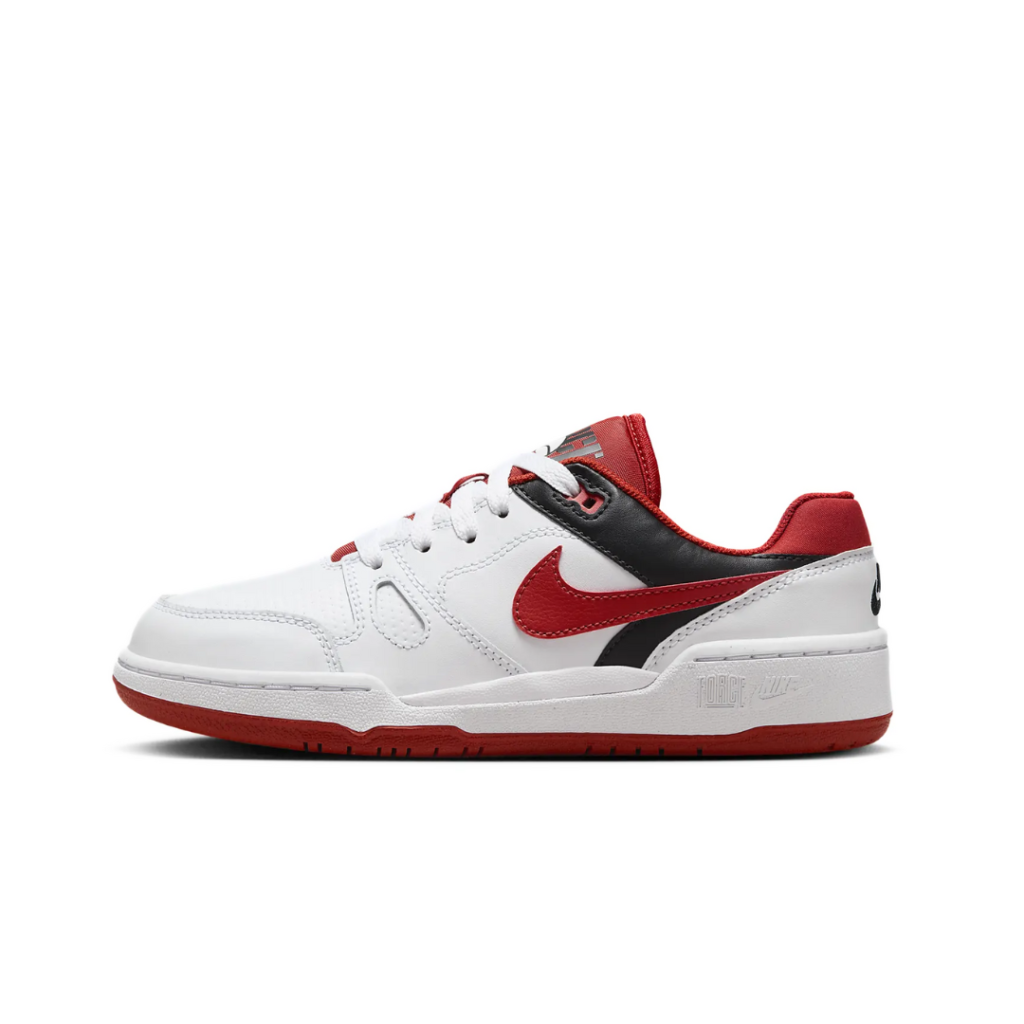 Nike Full Force Low White / Red - immagine 2