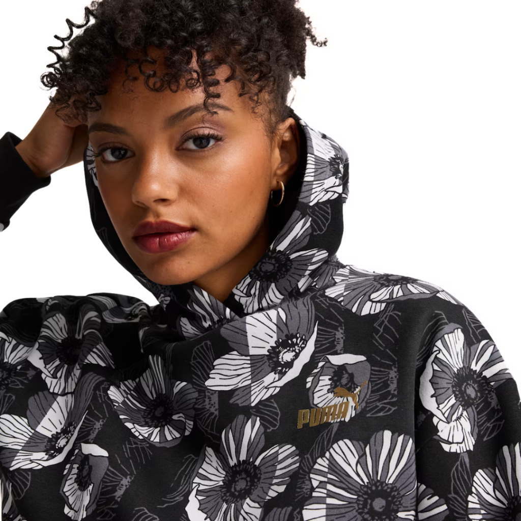Puma ESS+ Class Act Felpa con cappuccio e grafica - Black/White - immagine 2