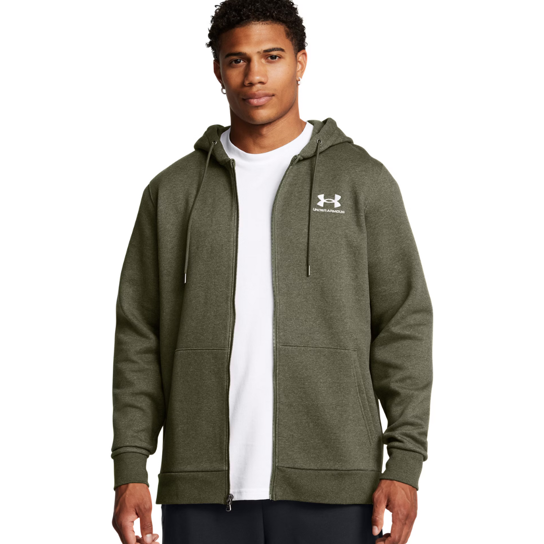 Under Armour Icon Felpa Full Zip Marine OD Green White