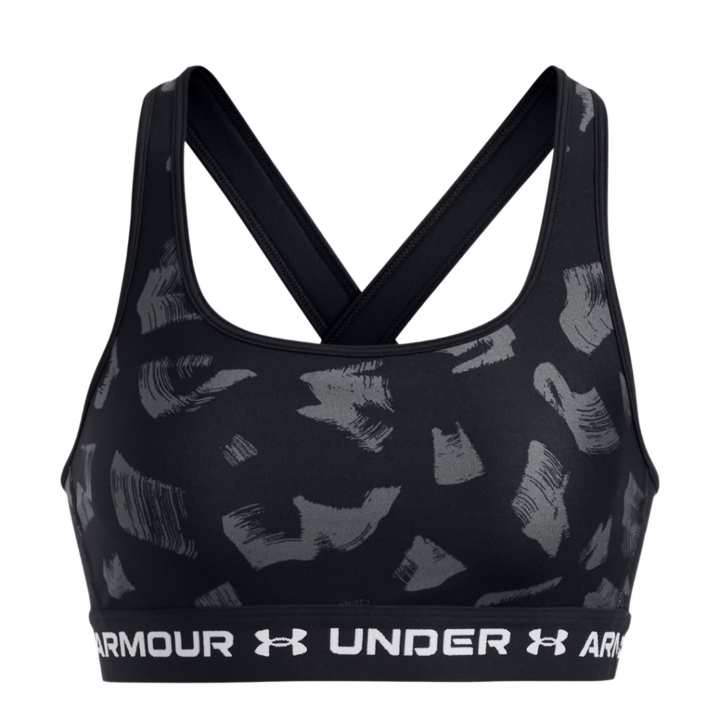 Under Armour Reggiseno sportivo Mid Crossback Printed - Black/Anthracite - immagine 5