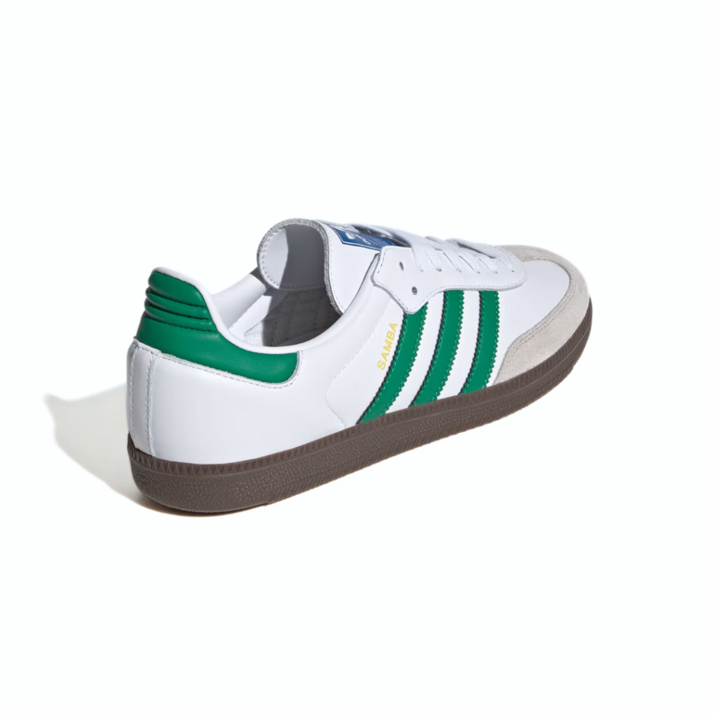 Adidas Samba OG - White/Green/Gum 5 - immagine 3