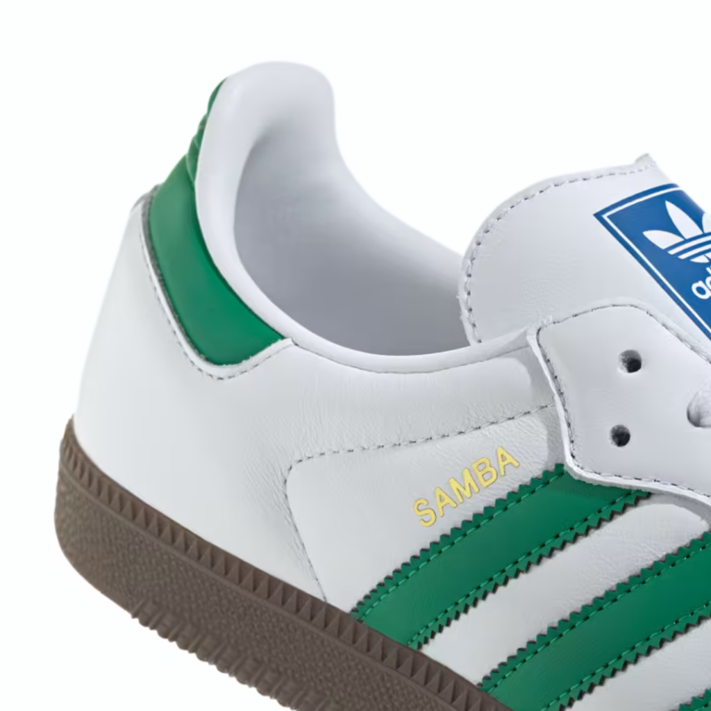 Adidas Samba OG - White/Green/Gum 5 - immagine 4