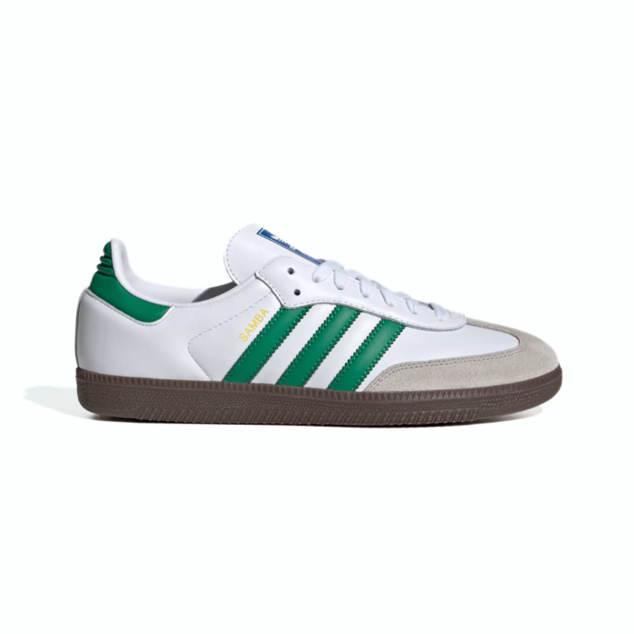 Adidas Samba OG - White/Green/Gum 5