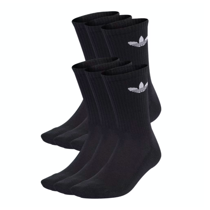 Adidas Calze Trefoil Cushioned (6 paia) - Black