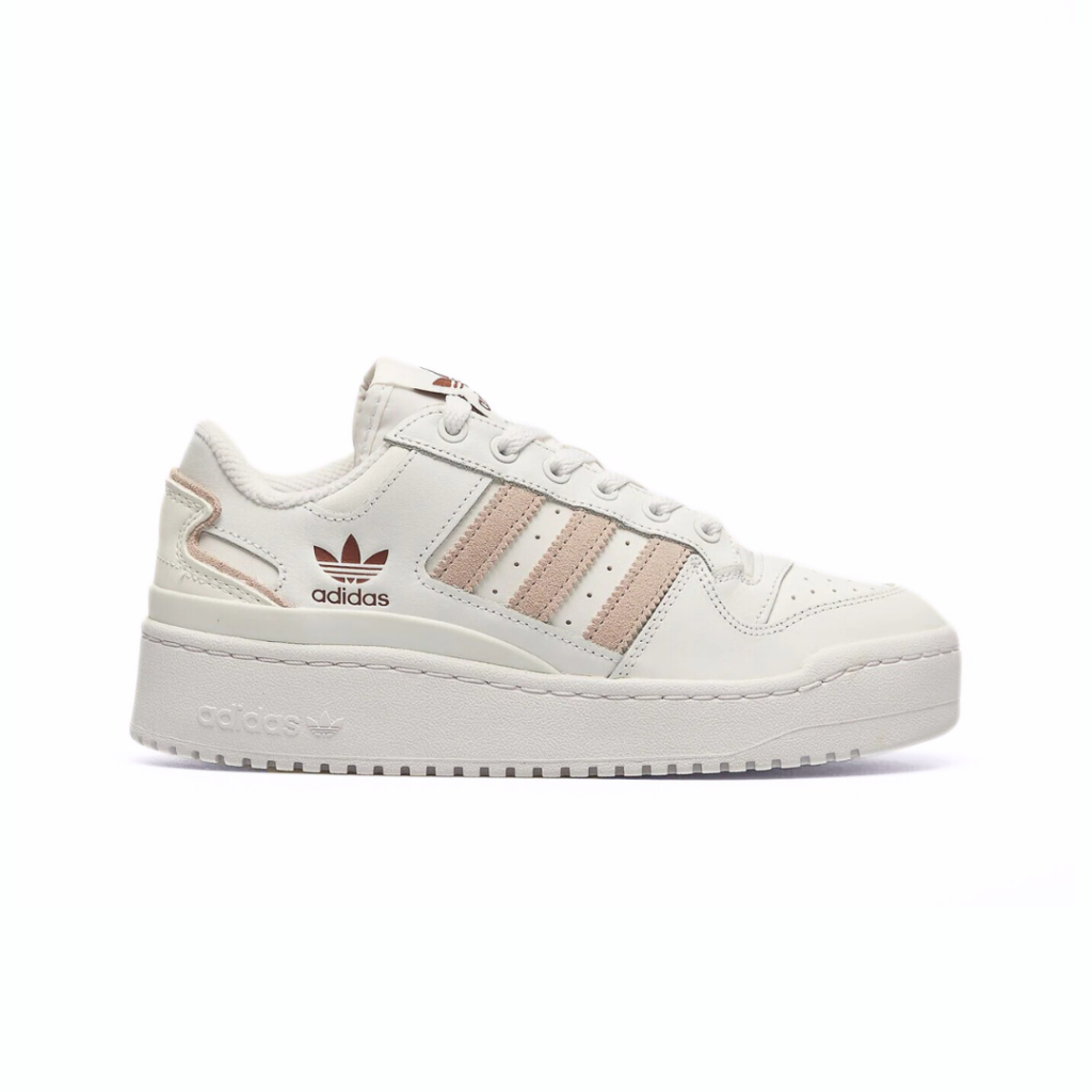 Adidas Forum Bold Stripes - White/ Wonder Taupe/Preloved Brown - immagine 2