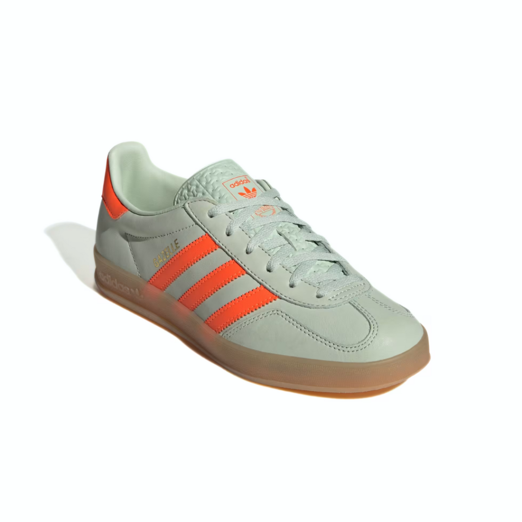Adidas Gazelle Indoor - Linen Green/Solar Orange/Gum - immagine 3