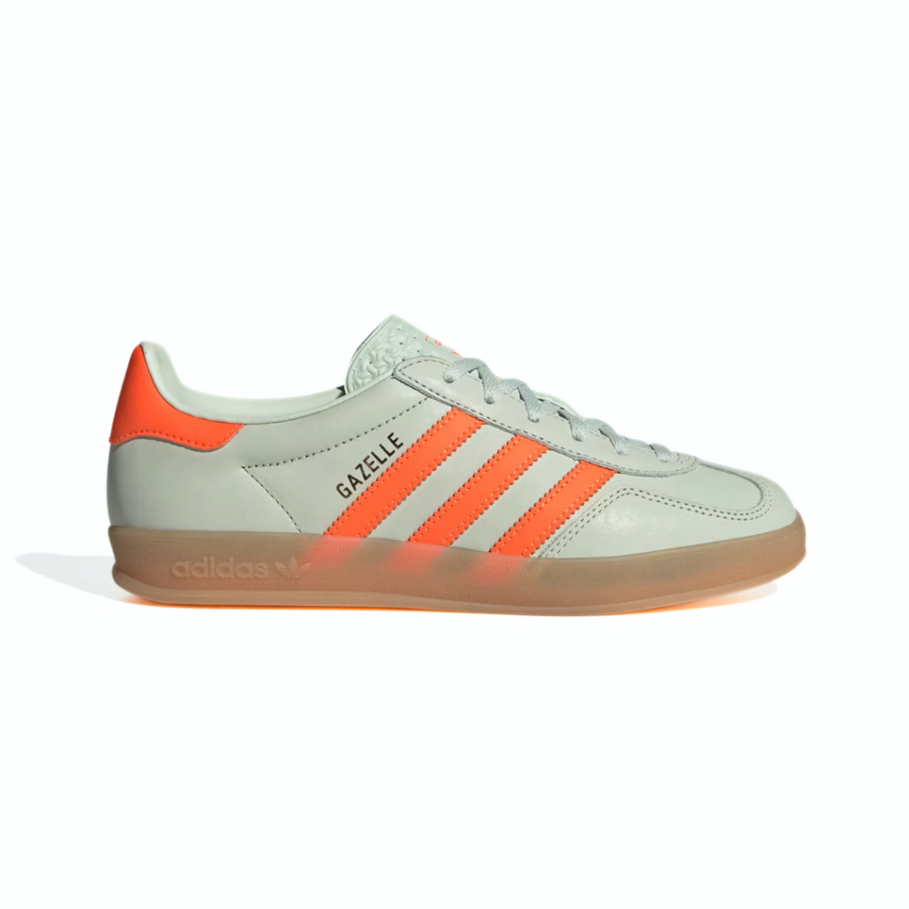 Adidas Gazelle Indoor - Linen Green/Solar Orange/Gum - immagine 2