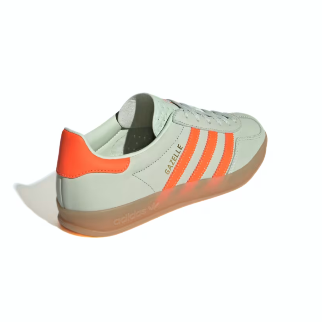 Adidas Gazelle Indoor - Linen Green/Solar Orange/Gum - immagine 4