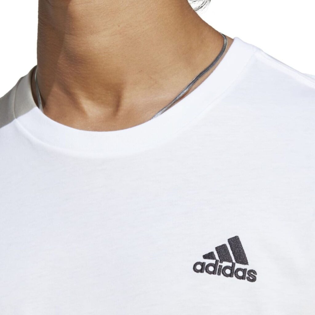 Adidas T-Shirt Essentials Small Logo - White - immagine 2