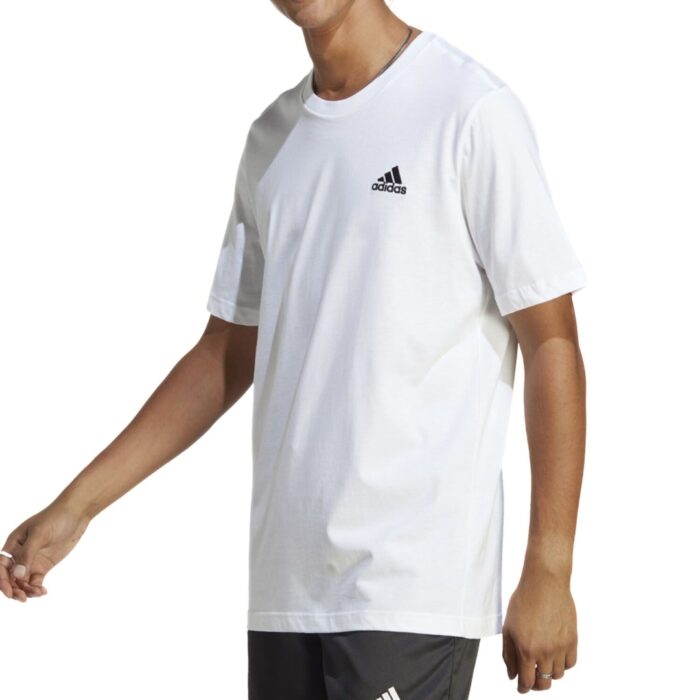 Adidas T-Shirt Essentials Small Logo - White