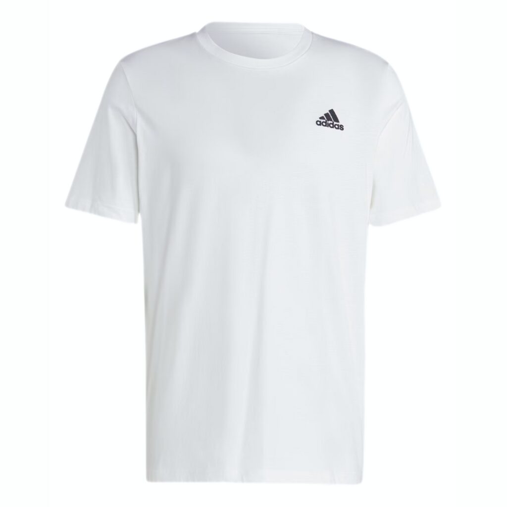 Adidas T-Shirt Essentials Small Logo - White - immagine 3