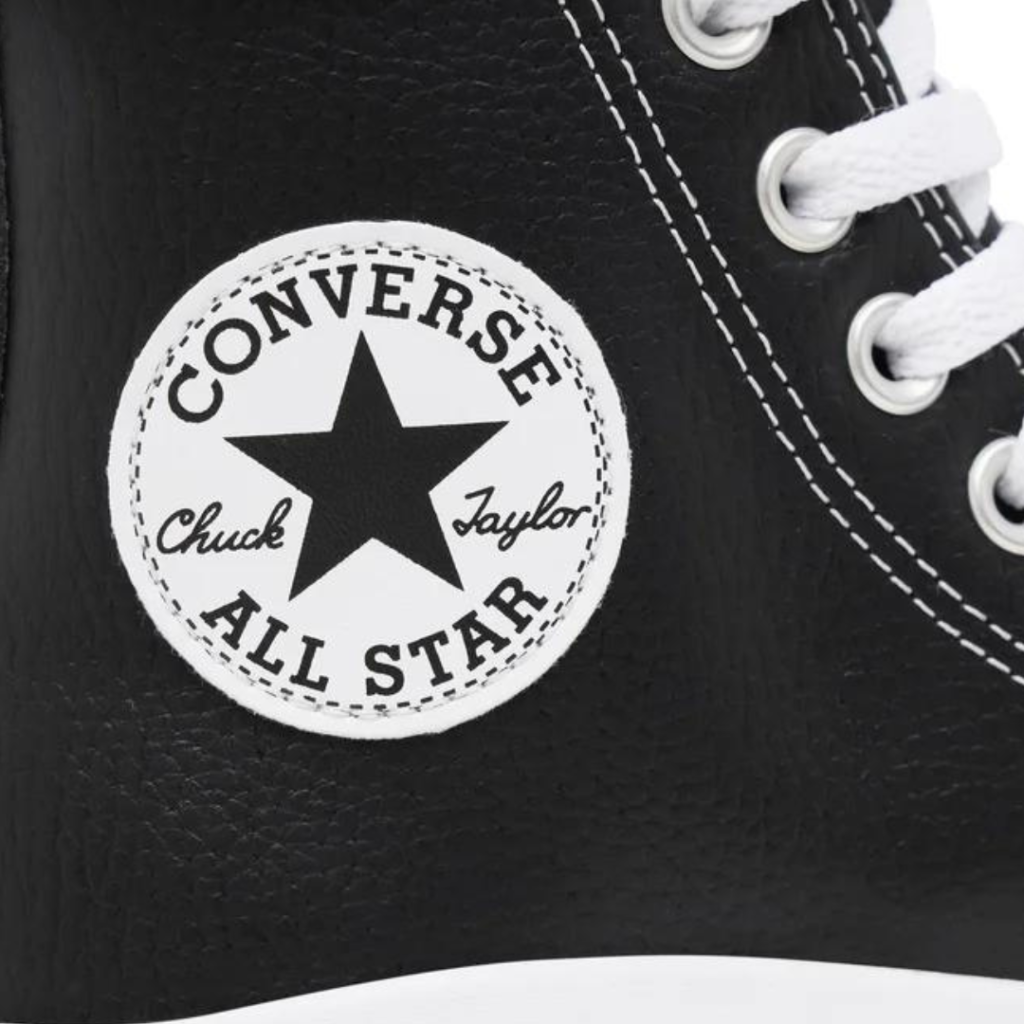 Converse Chuck Taylor Move Platform Leather - Black/White - immagine 5