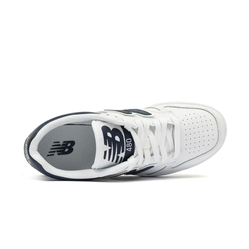 New Balance 480 J - White/Navy - immagine 2