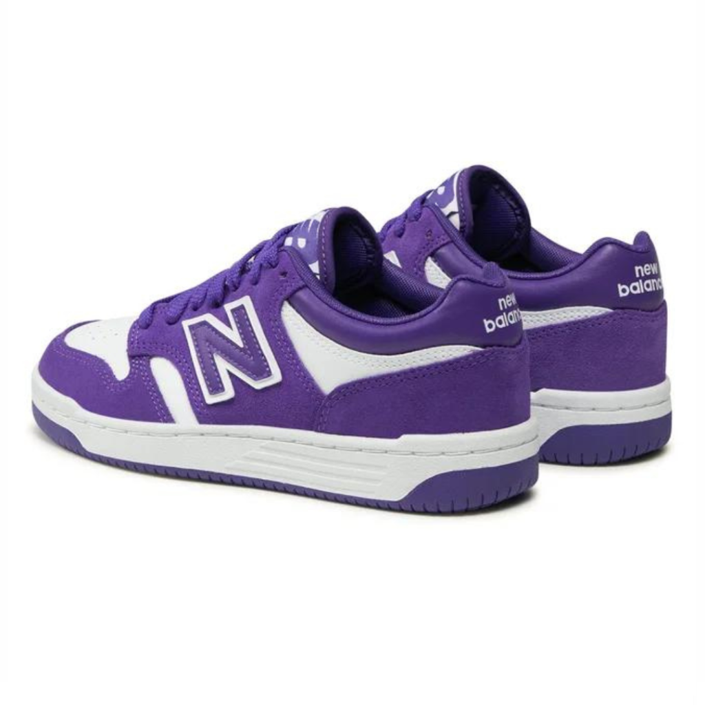 New Balance 480 J - White/Purple - immagine 3