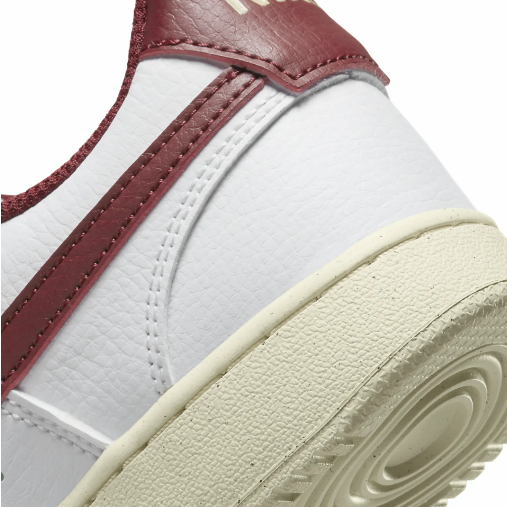 Nike Court Vision Low Next Nature - White/Muslin/Metallic Gold Star/Team Red - immagine 4